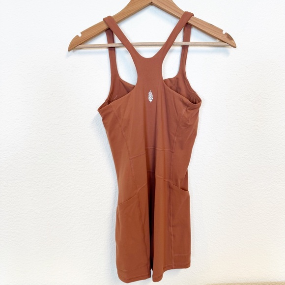 Free People Movement Never Better Runsie Onesie Romper in Color Sequoia NWOT XS - Picture 5 of 7